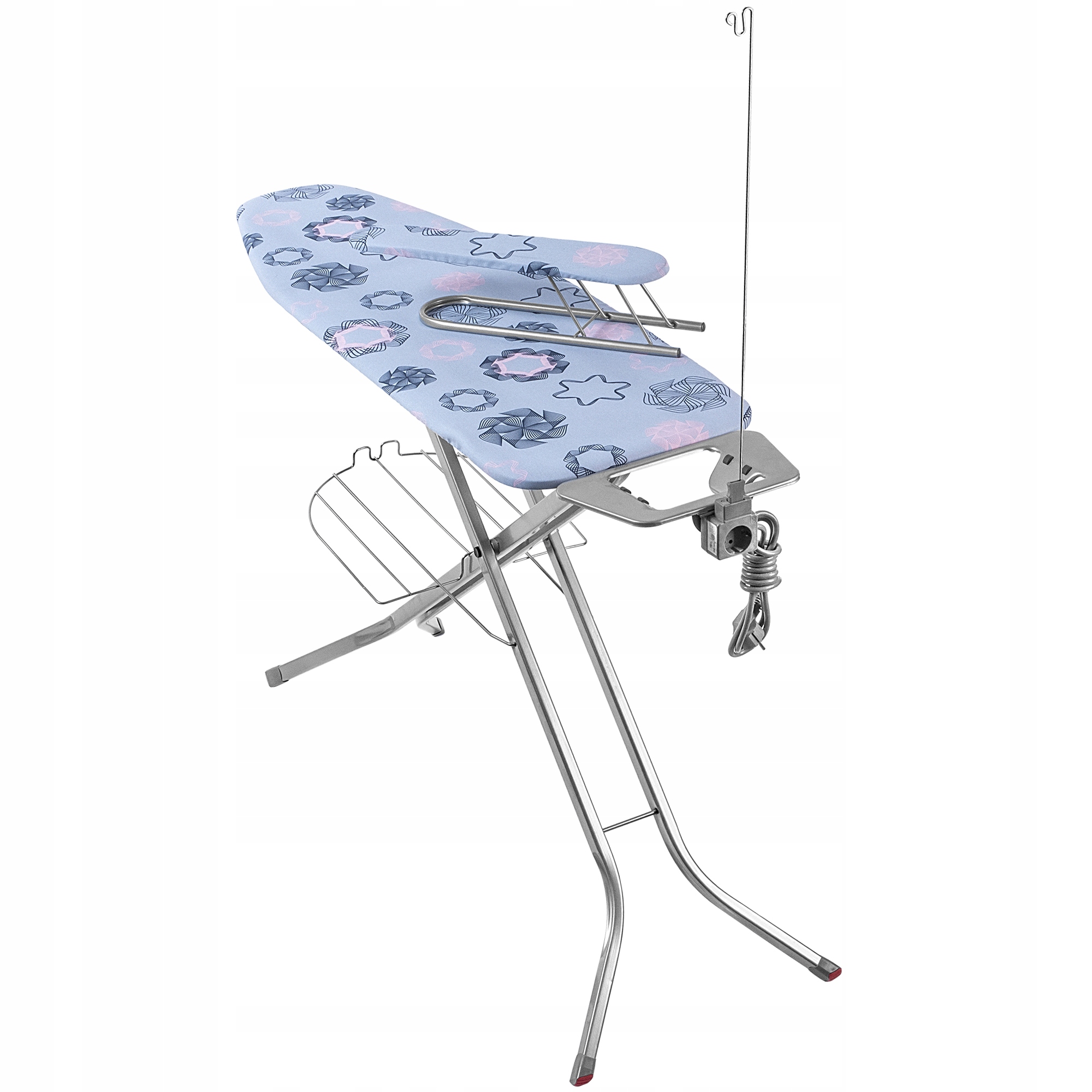 Levně Žehlicí Prkno Široká Žehlicí Plocha Se Zásuvkou Návlek Na Rukávy Full Kadax 120x38 cm