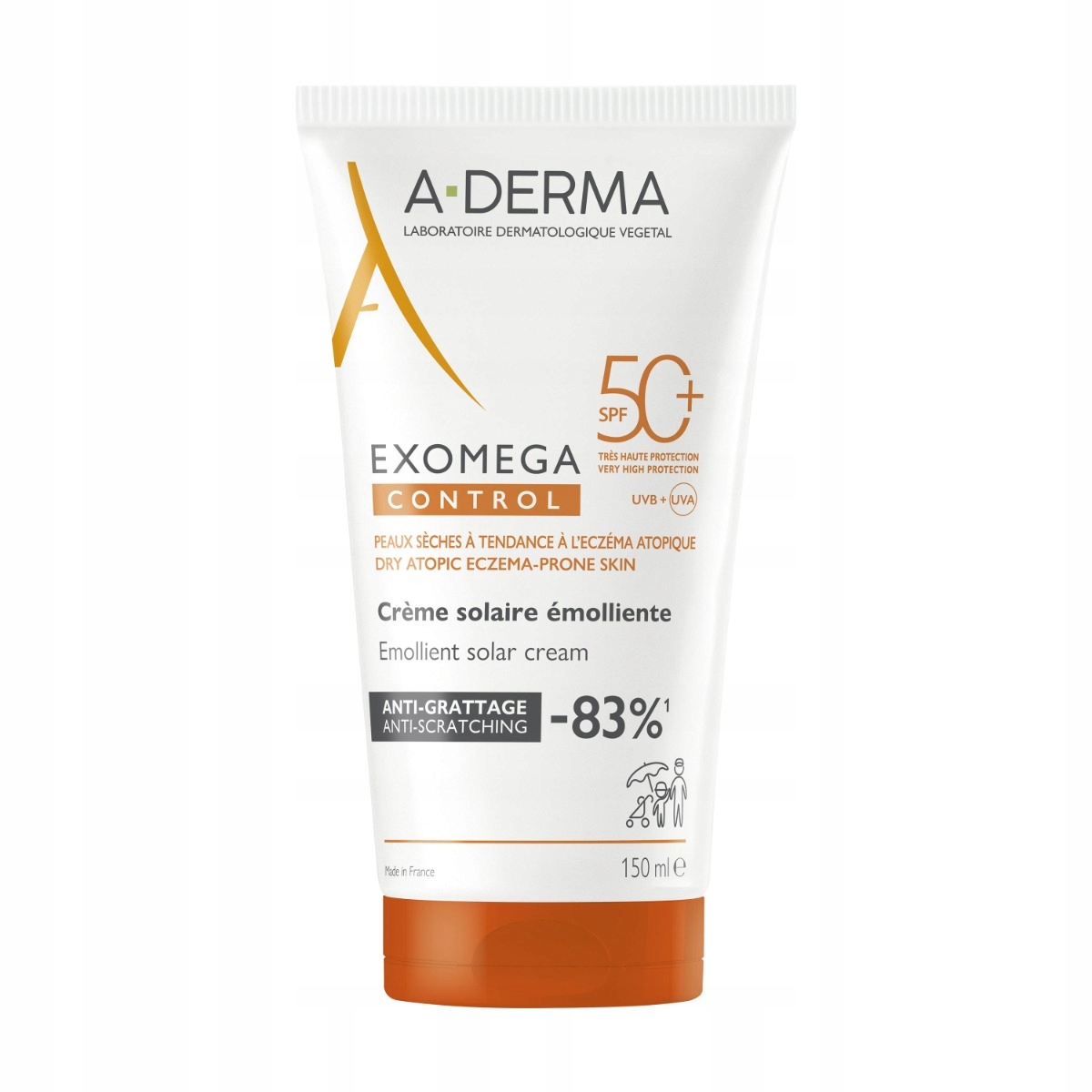 Krem Przeciwsłoneczny do Twarzy A-Derma Exomega