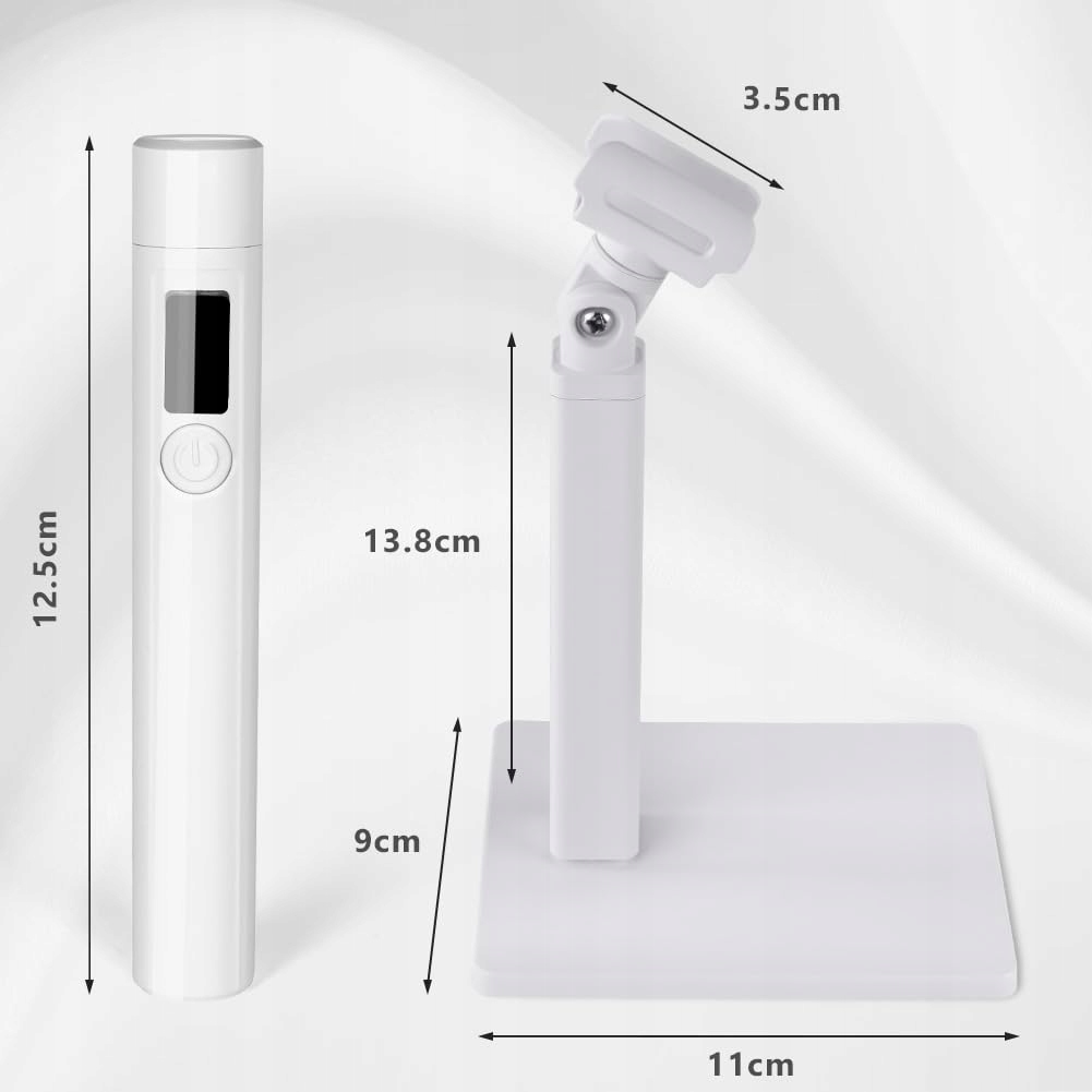 LOPHE Przenośna LED Lampa UV Do Gelnokci Biała — miniatura 2