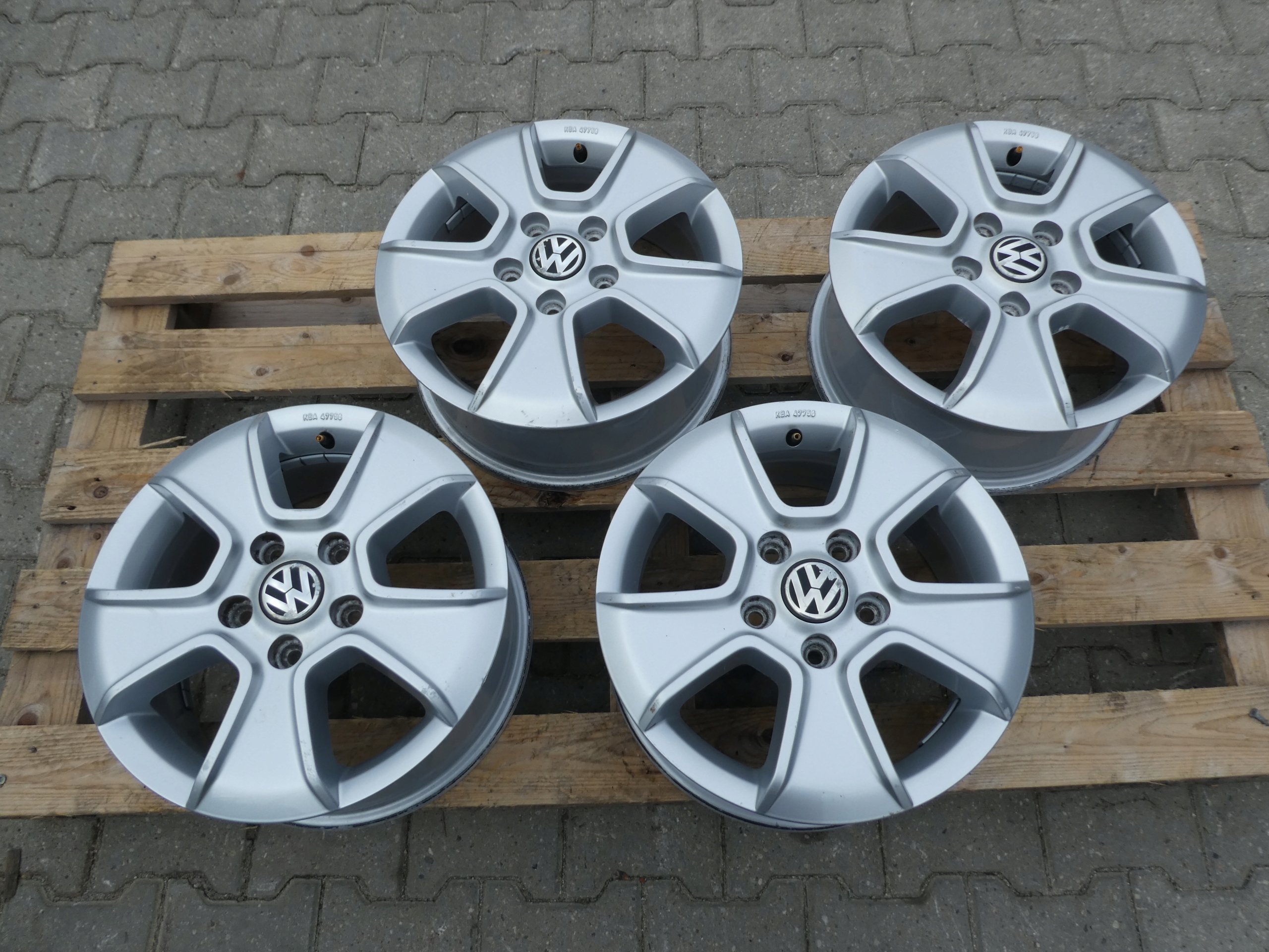 4X discs aluminium disc 2H0071496 VW 5X120