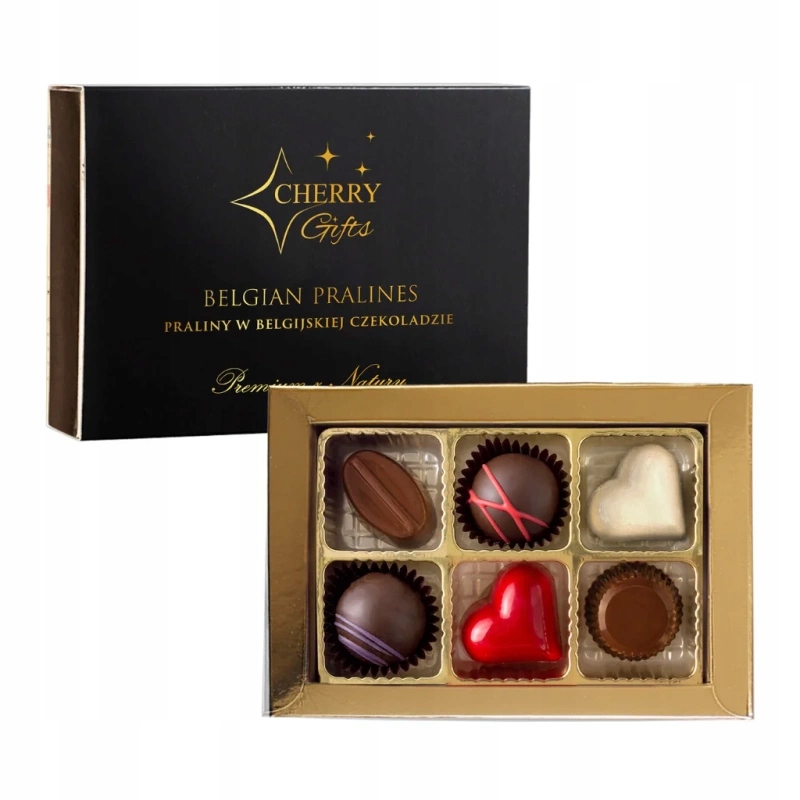 Levně Cherry Gifts Pralinky v belgické čokoládě 70 g