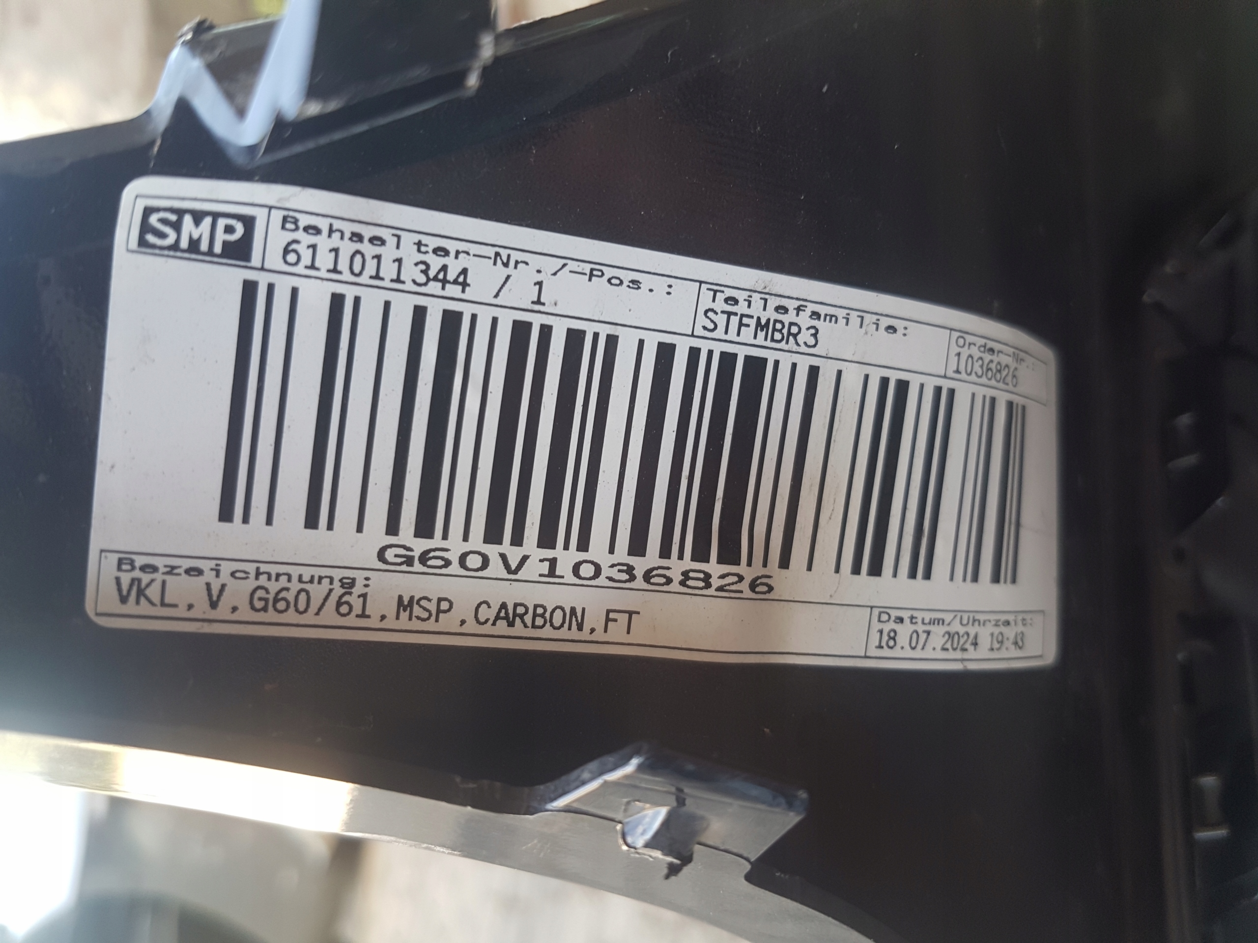 front bumper BMW G60 G61 m-packet