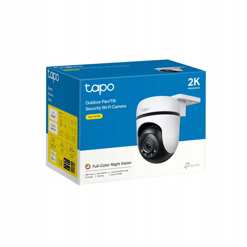 TP-LINK TAPO C510W Kamera Zewnętrzna 360° 2K IP65 Nocne Widzenie Audio — miniatura 13