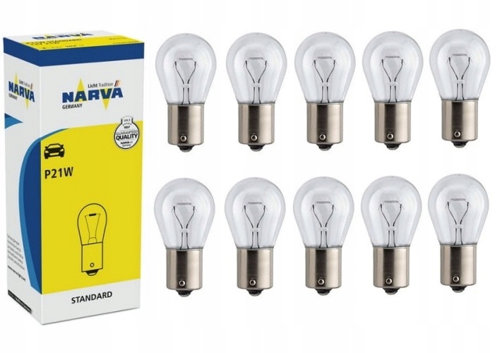 

Narva Żarówka Pozycyjna P21W 12V BA15S 10SZT 17635