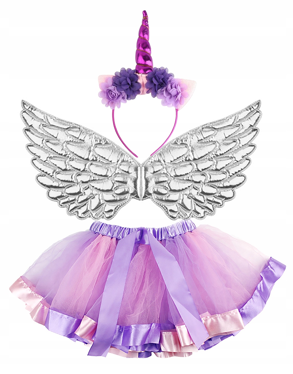 STRÓJ JEDNOROŻEC SPÓDNICZKA TUTU UNICORN PEGAZ