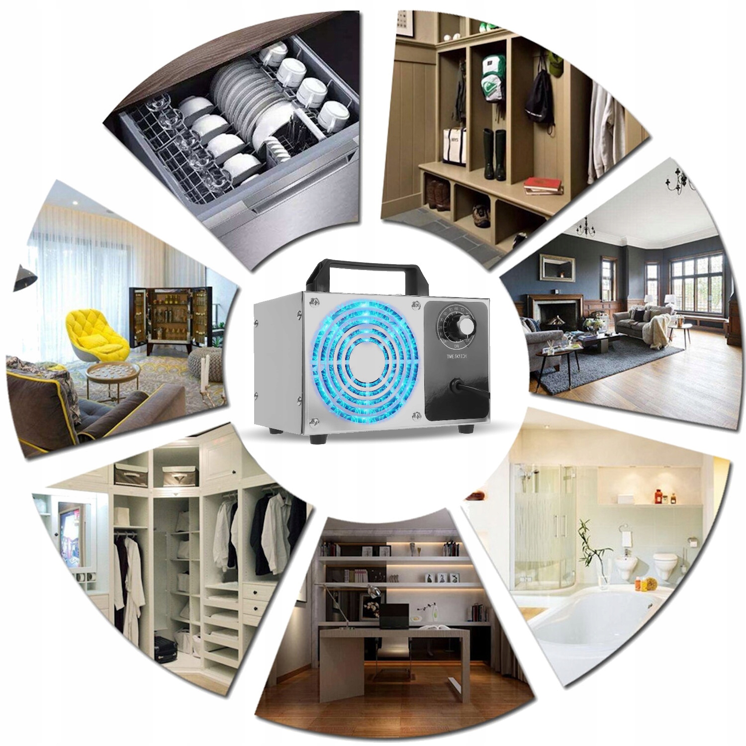 GENERATOR OZONU MOCNY 28 000 MG/H ozonator +TIMER Marka DM