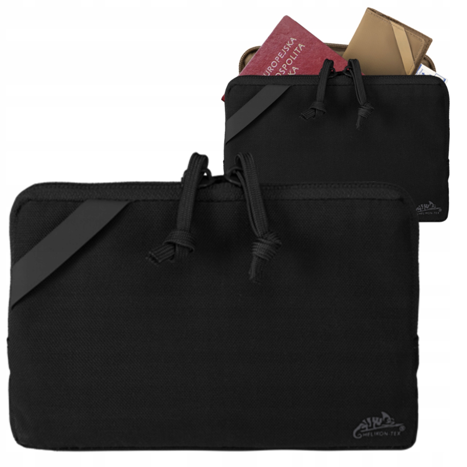 Portfel Organizer na Dokumenty Lekki Helikon Trip Cordura Black