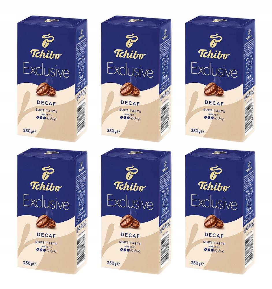 Kawa mielona bezkofeinowa Tchibo Exclusive Decaf 6x250g