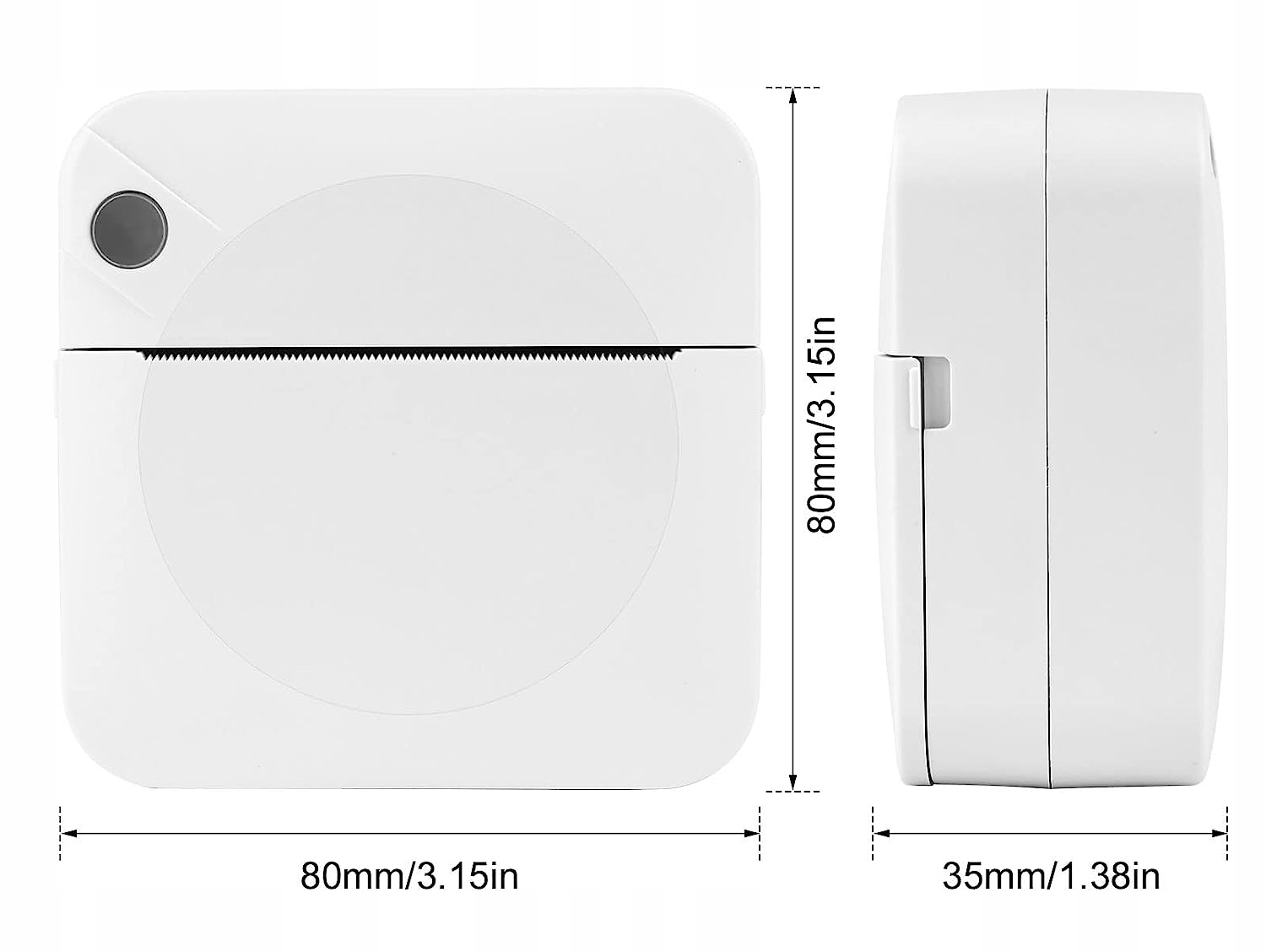 MINI DRUKARKA TERMICZNA DRUKUŚ ROLKI WKŁADY SAMOPRZYLEPNE KOLOROWE ZESTAW Model C17