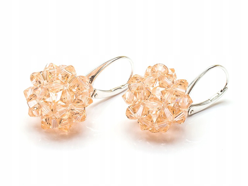 Stříbrné Náušnice 925 Kule 16 s kr. Swarovski Lpeac
