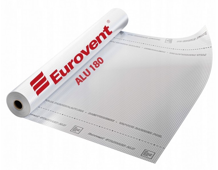 Fólie Parotěsná Aluminiová Vyztužená Parotěsná Eurovent 180 g 22,5 m²