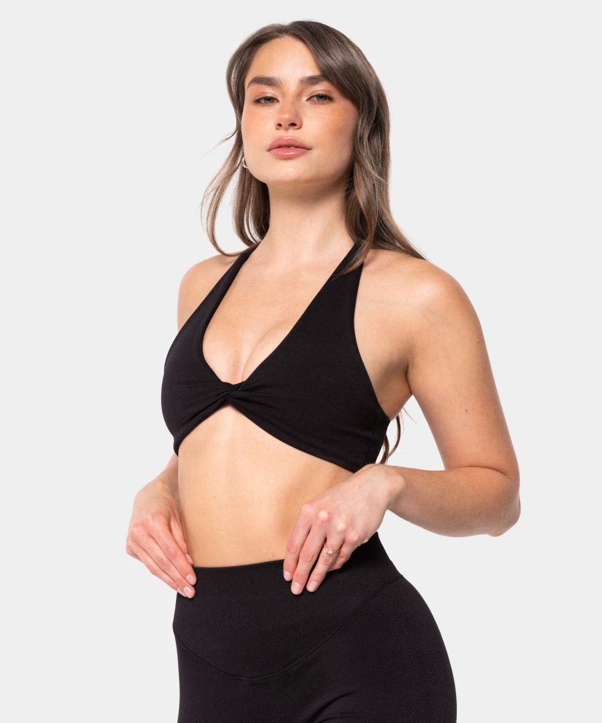 Carpatree Biustonosz bezszwowy Accolade Rich Black, czarny S