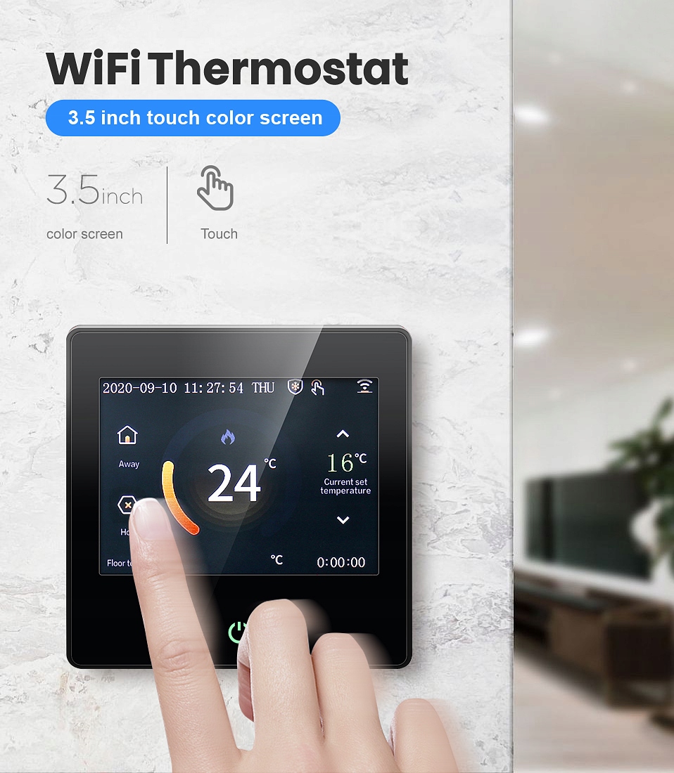 Dotykový Termostat Regulátor Kamna 3A WiFi