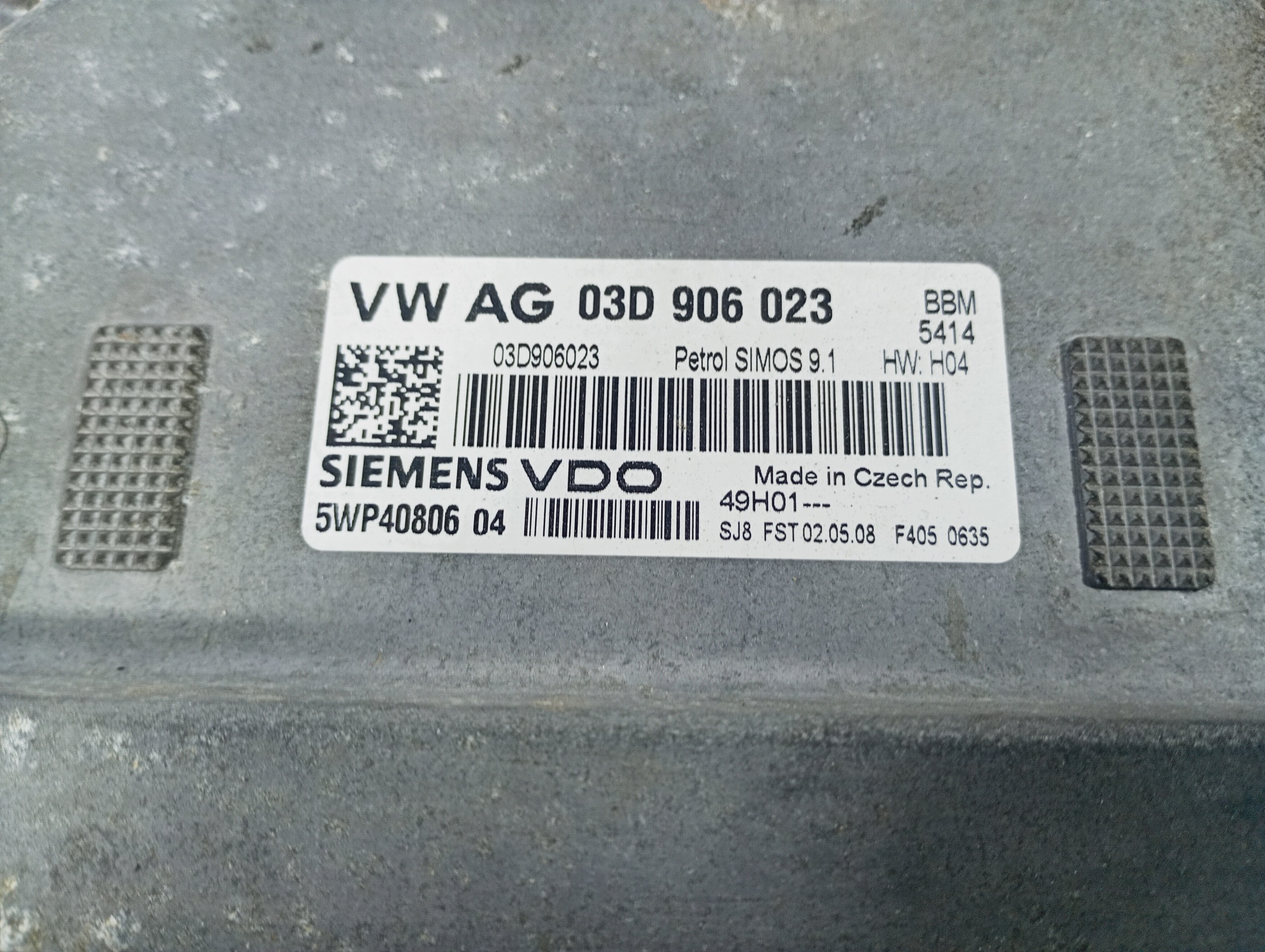 computer control unit of the engine OE 03D906023 Skoda Fabia II 2 06-16