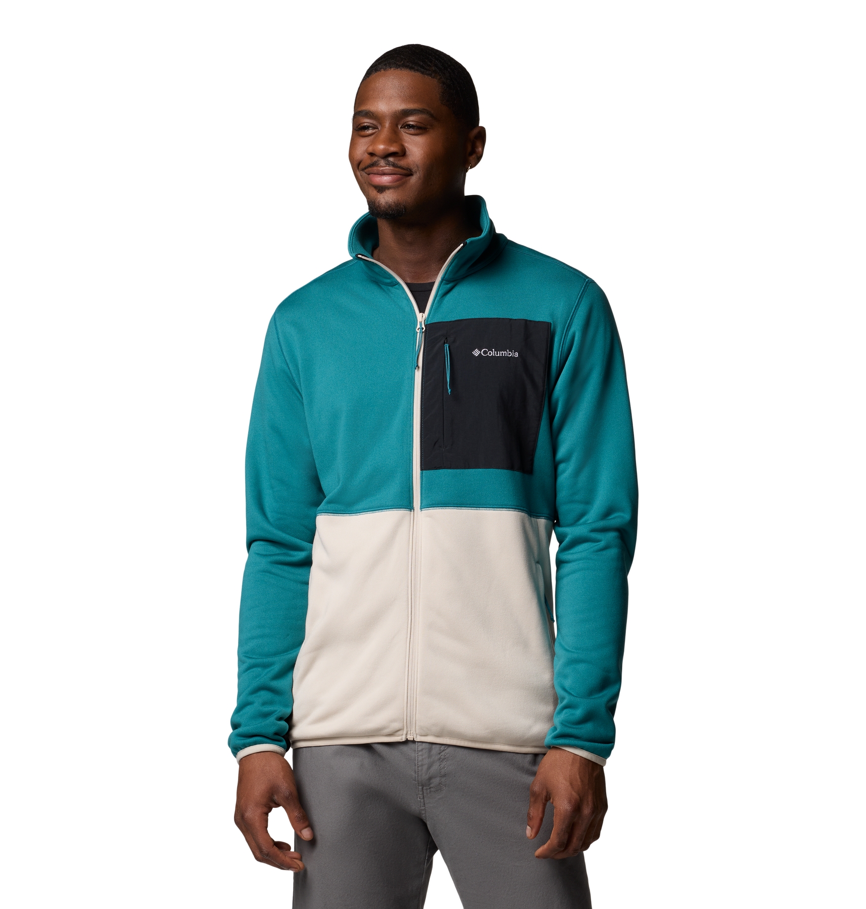 Polar męski Columbia Hike Full Zip niebieski 2097581364 r M
