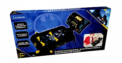 ELEKTRONICZNY PINBALL Z DŹWIĘKIEM I ŚWIATŁAMI BATMAN JG610BAT