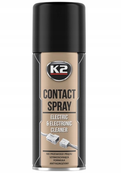 K2 Contact Spray do czyszczenia przewodów i styków, 400 ml