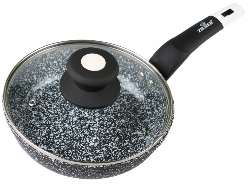 

Patelnia Granitowa z pokrywką 22 cm Indukcja 7122