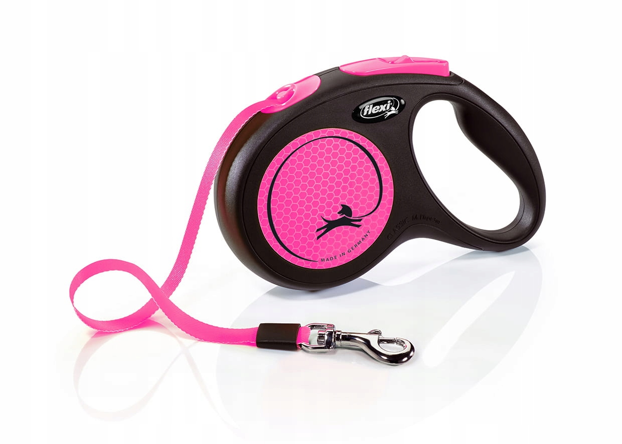 vodítko Flexi New Neon 2020 velikost: M 5 m do 25 kg, barva: růžová