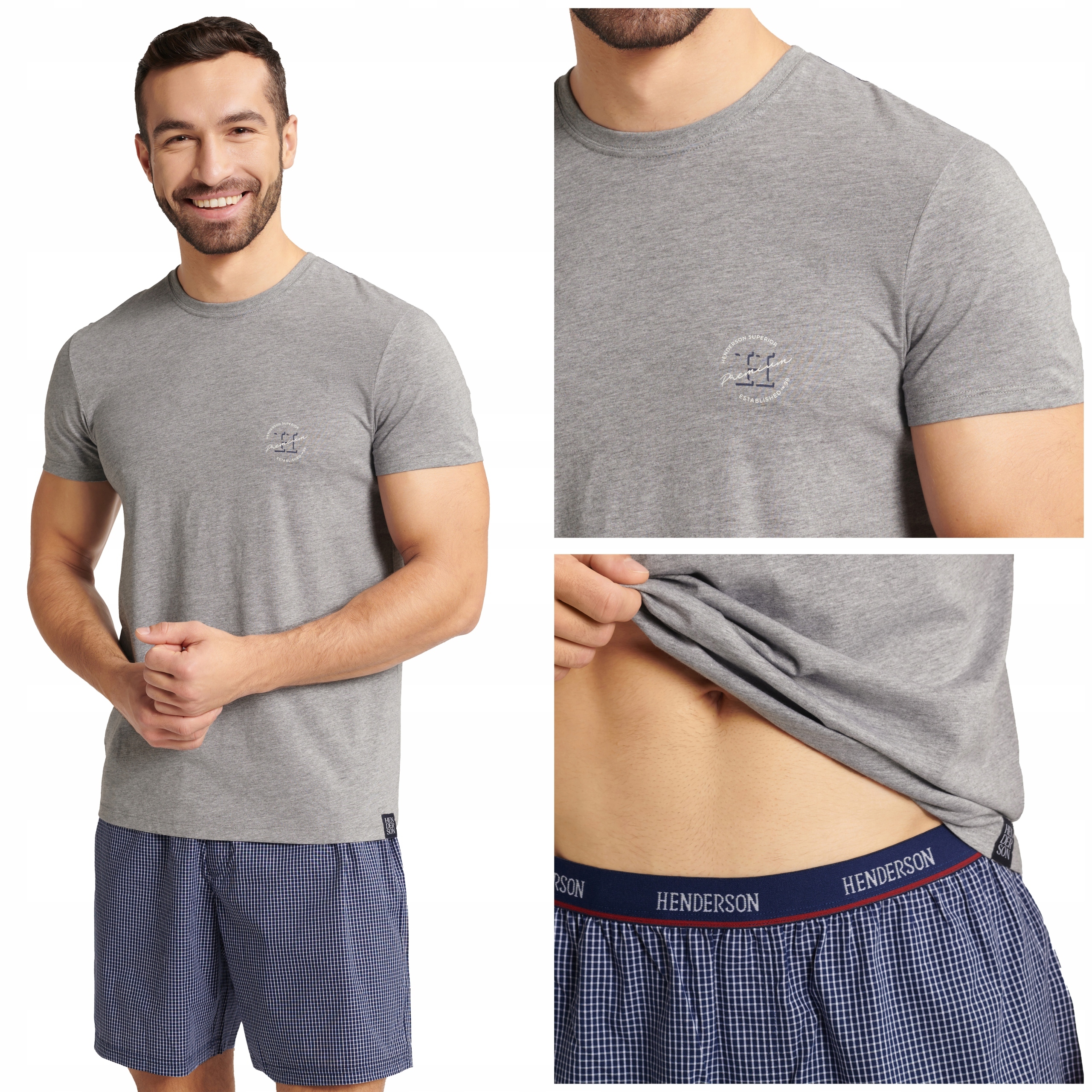 Pánské Pyžamo Henderson Krátký rukáv Bavlna XL