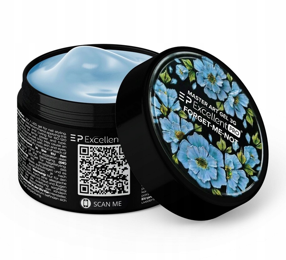 Excellent PRO Art MASTER żel pasta do zdobień 3g FORGET-ME-NOT