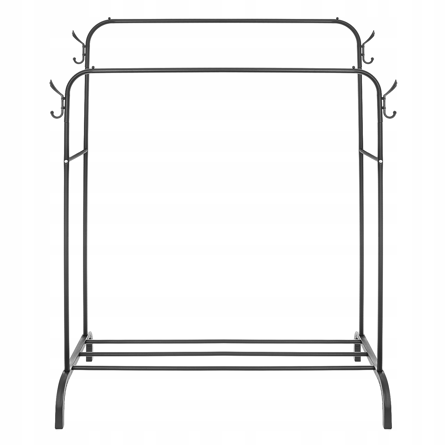 STOJĄCY WIESZAK PODŁOGOWY PODWÓJNY Z PÓŁKĄ NA BUTY Marka inna