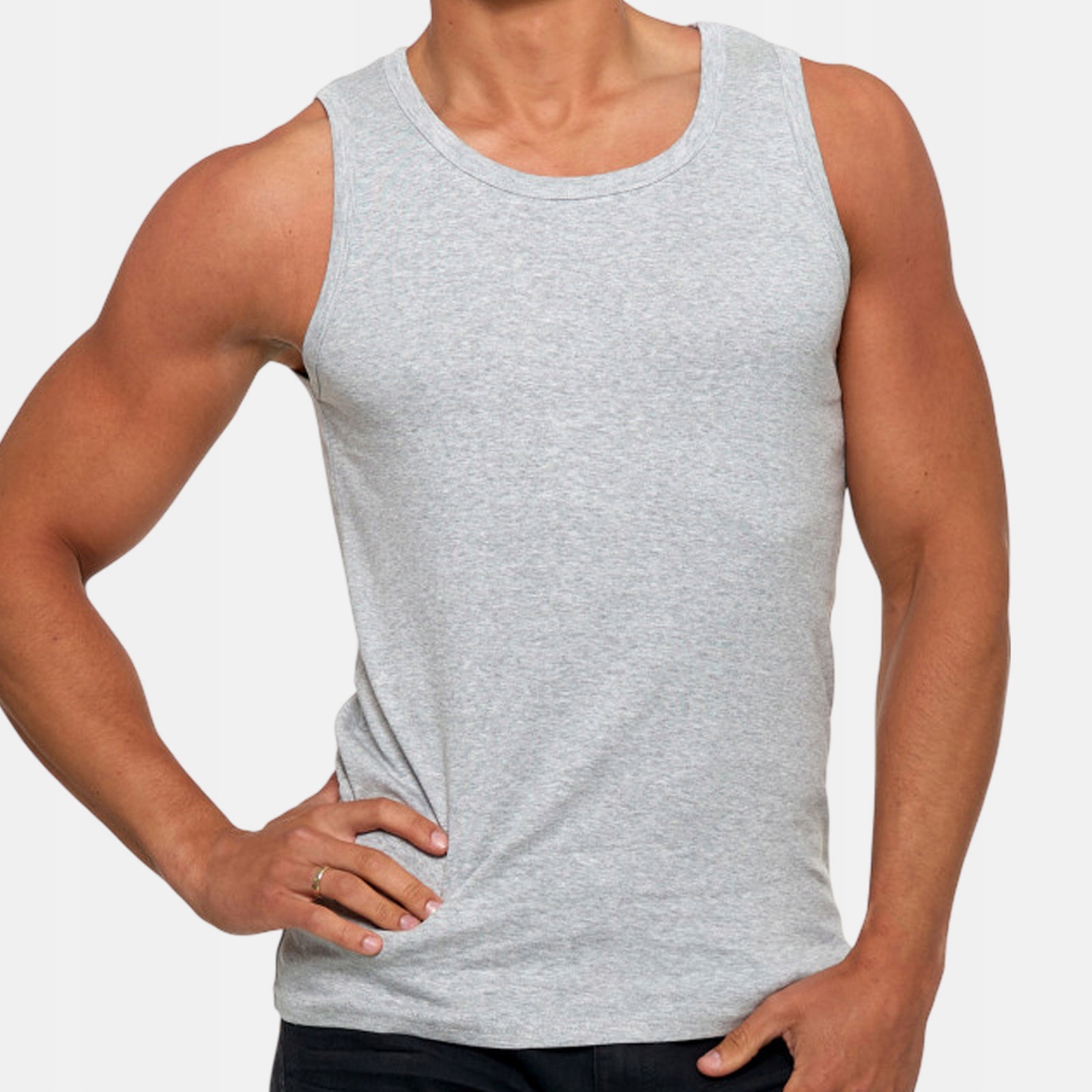 Moraj Майка BMP650 002 круглый бретели серый