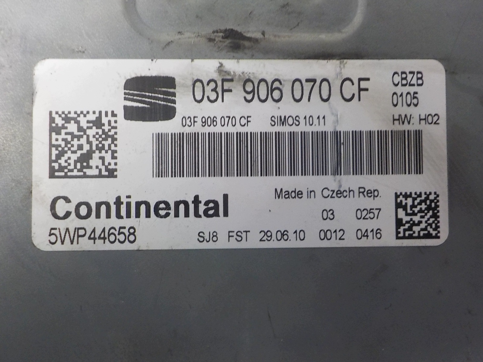 SKODA Computer Bedienteil 03F906070M 5WP44614