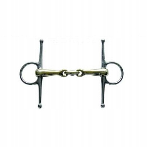 Wędzidło Hkm z wąsami z argentanu, 16mm 11,5 cm.