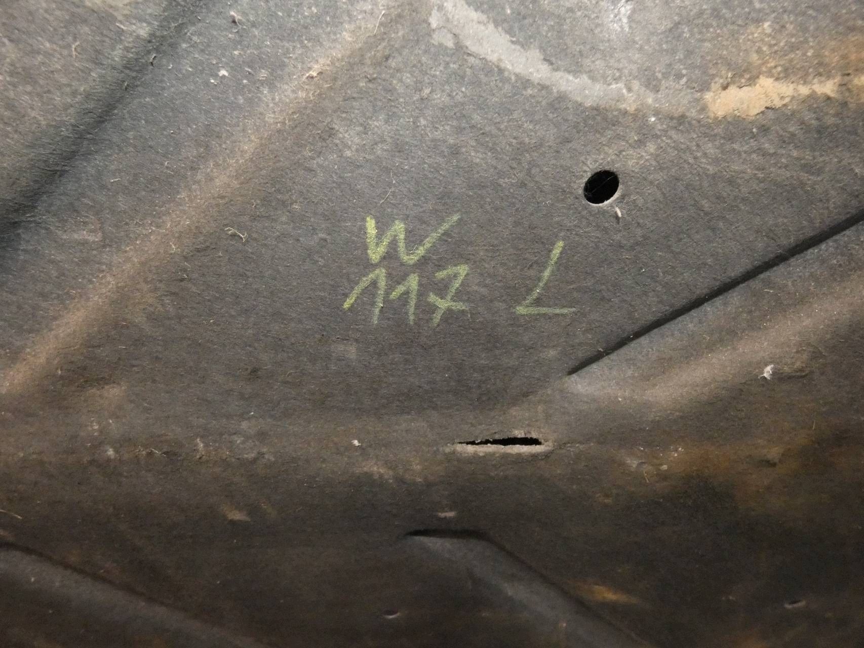MERCEDES CLA W117 A W176 B W246 cover chassis lower left