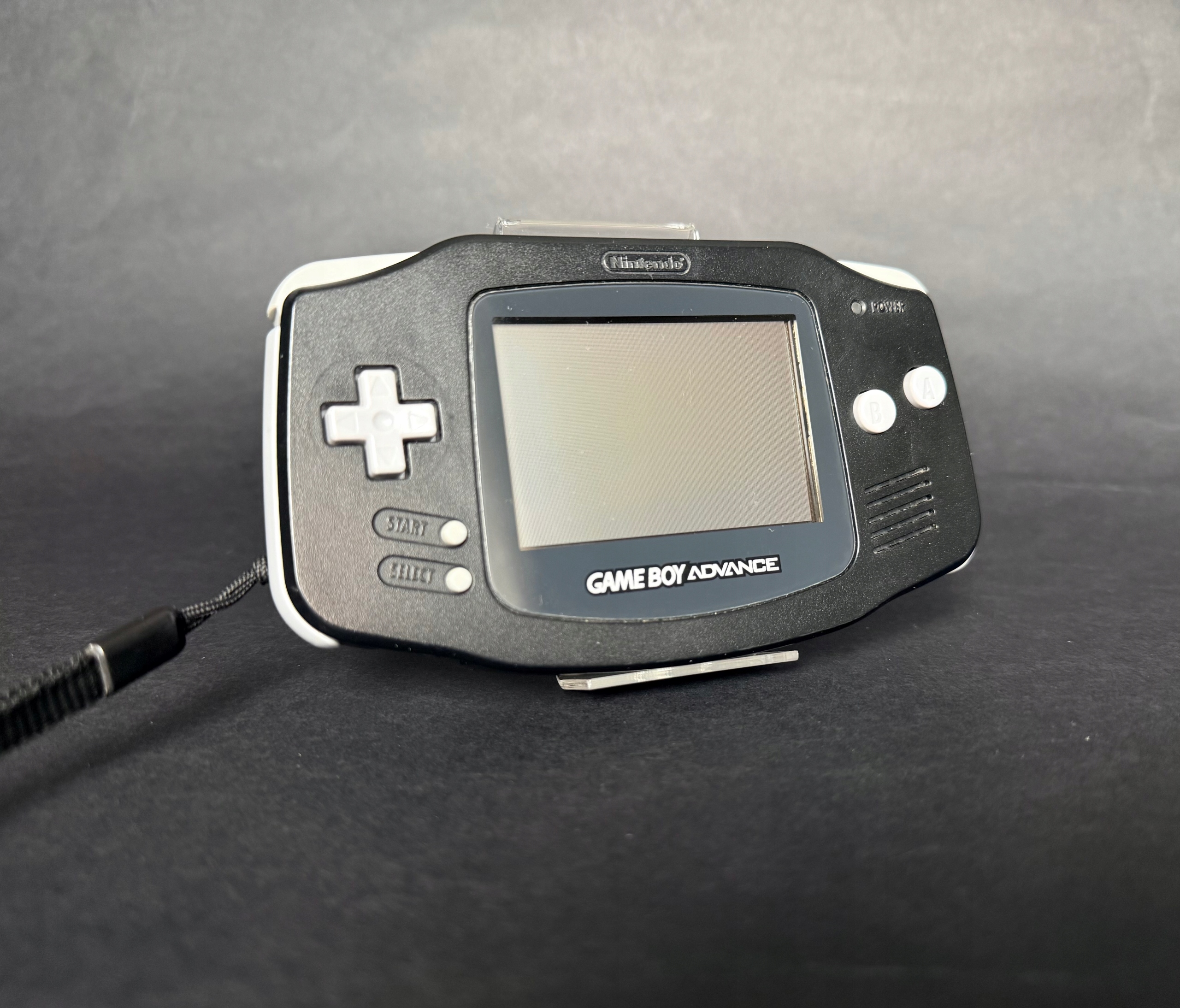 Konsola Nintendo Game Boy Advance bezbarwna IPS V5 z baterią 1800mAh