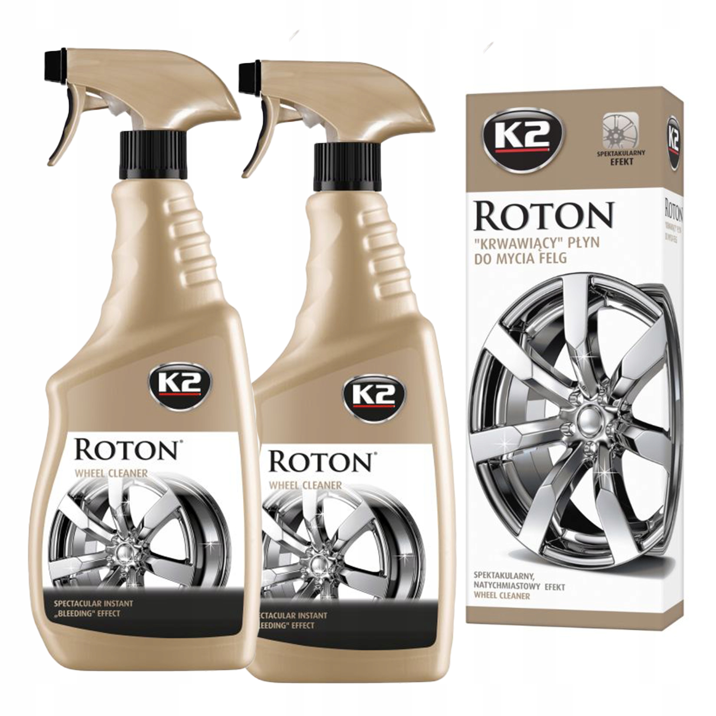 2x Płyn Do Mycia Felg /krwawa Felga/ K2 Roton 700ML