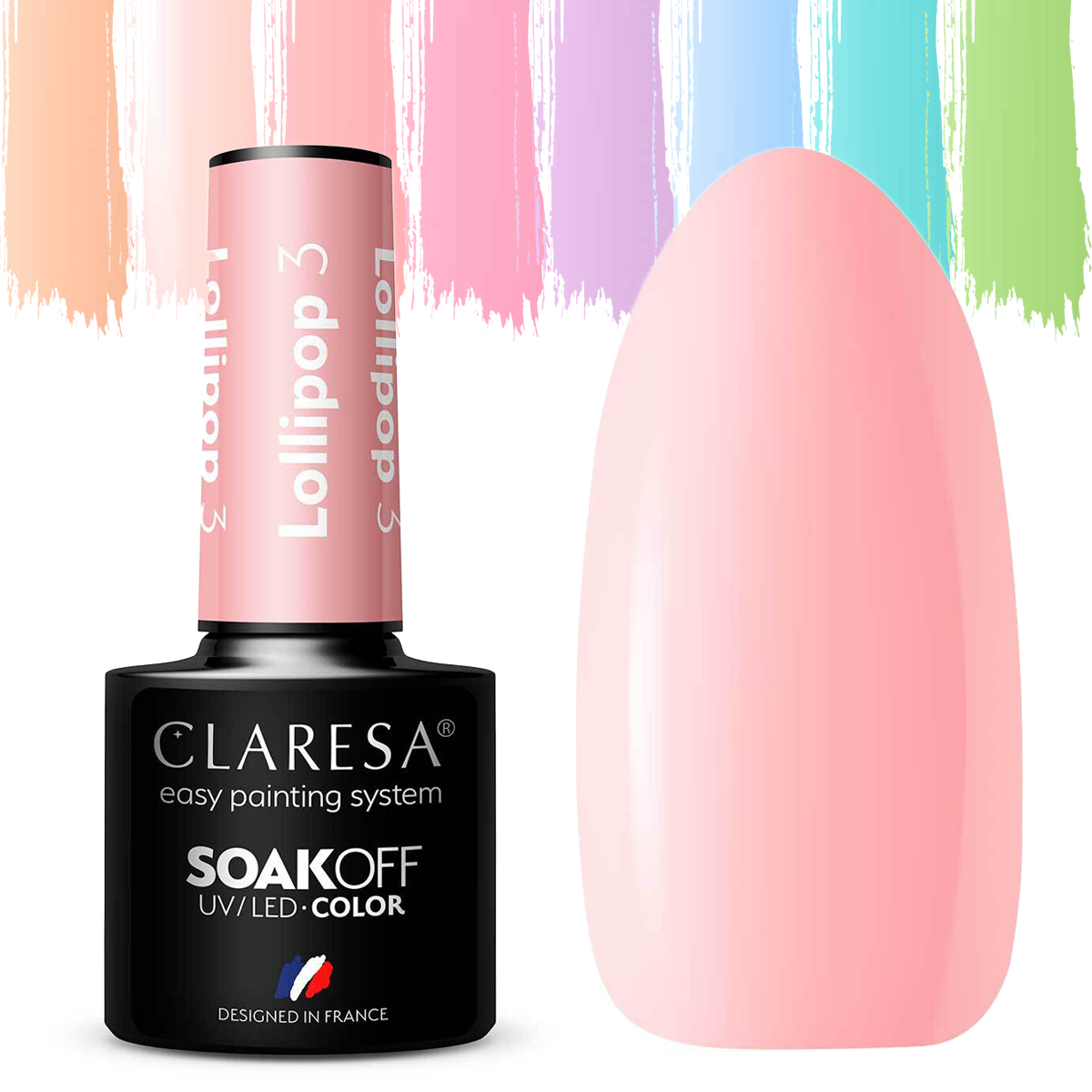 

Claresa pastelowe Lakiery Hybrydowe Lollipop 3