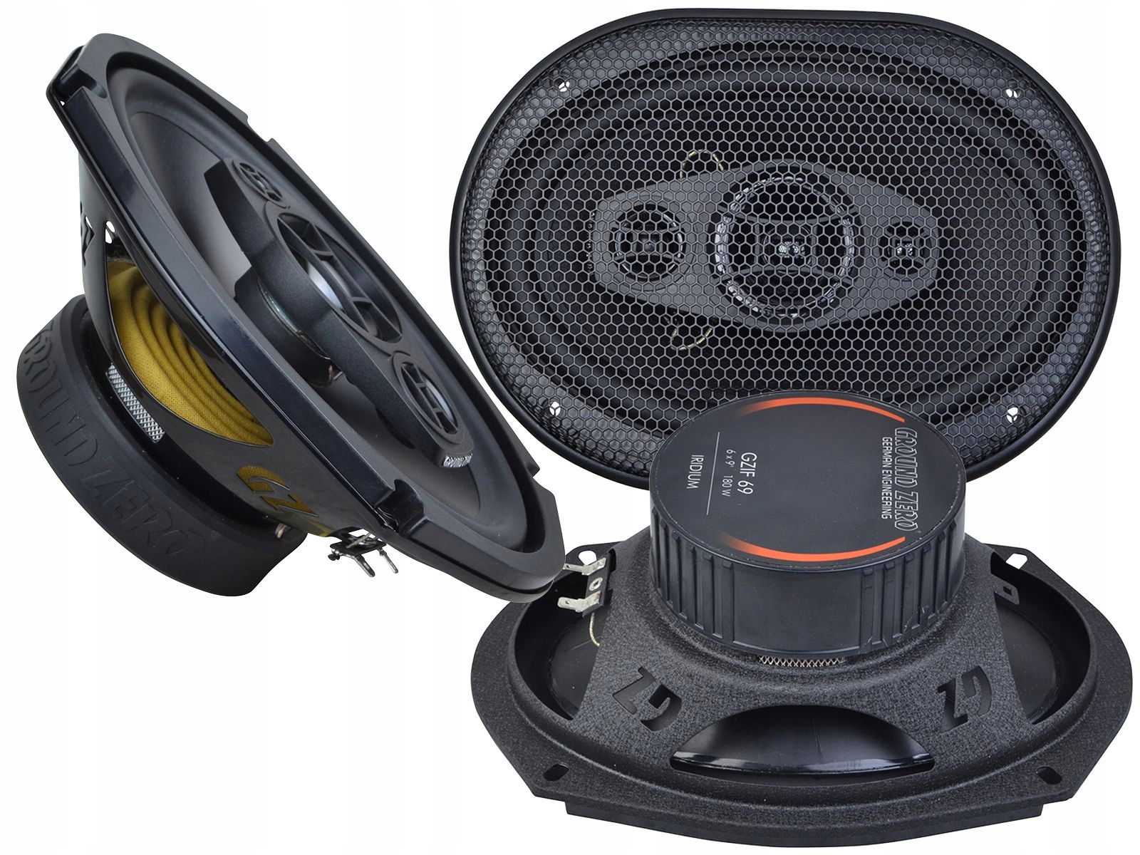 Автомобильные трехполосные колонки Ground Zero GZIF 69