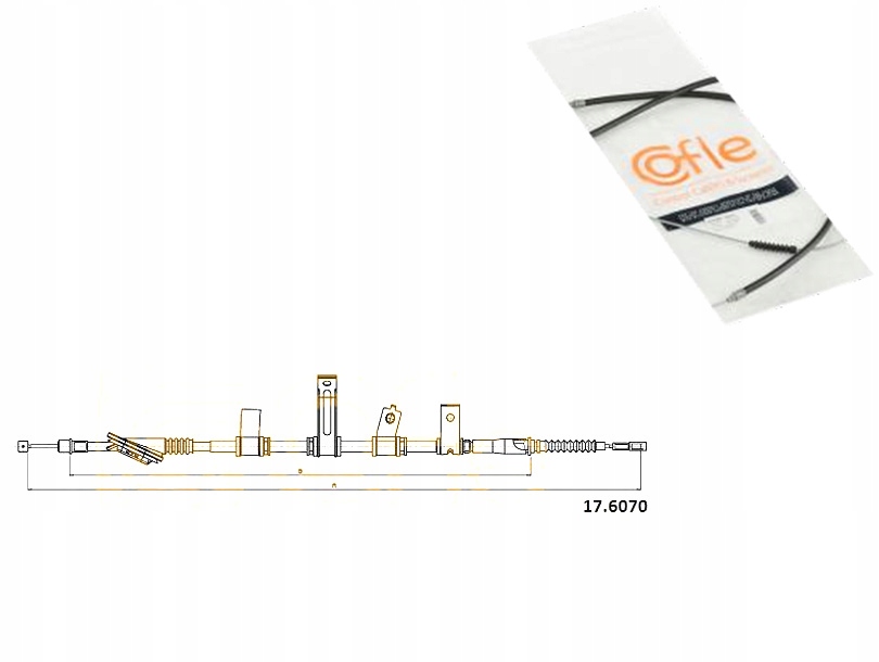 Cofle трос тормоза ручного kia