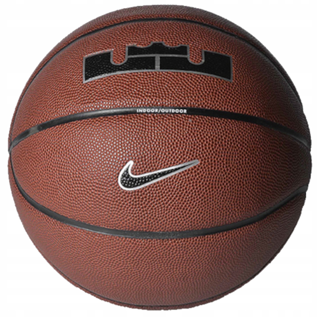 Nike Lebron James All Court 8P 2.0 Ball (7) Basketbalový míč Guma Hnědá