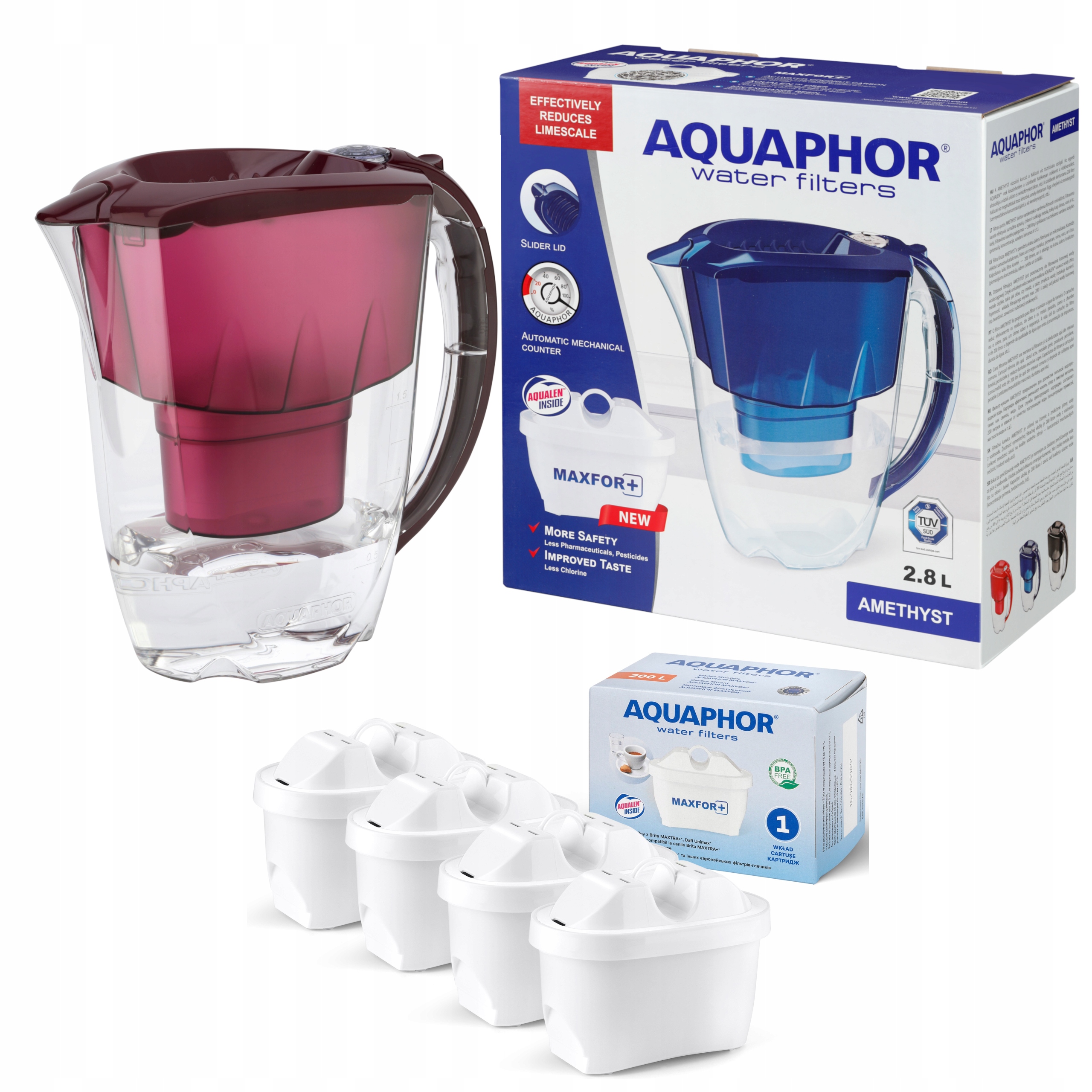 

Aquaphor dzbanek filtrujący wodę 4 filtry
