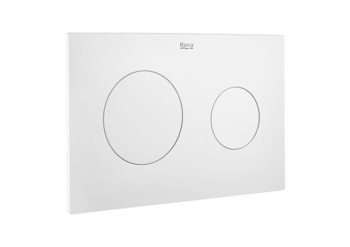 Pl 10 One Dvojité tlačítko matně bílé Roca A890189207