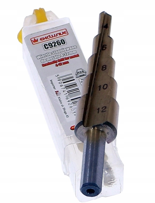 

Wiertło Stopniowe Tytanowe 4-12MM C9260