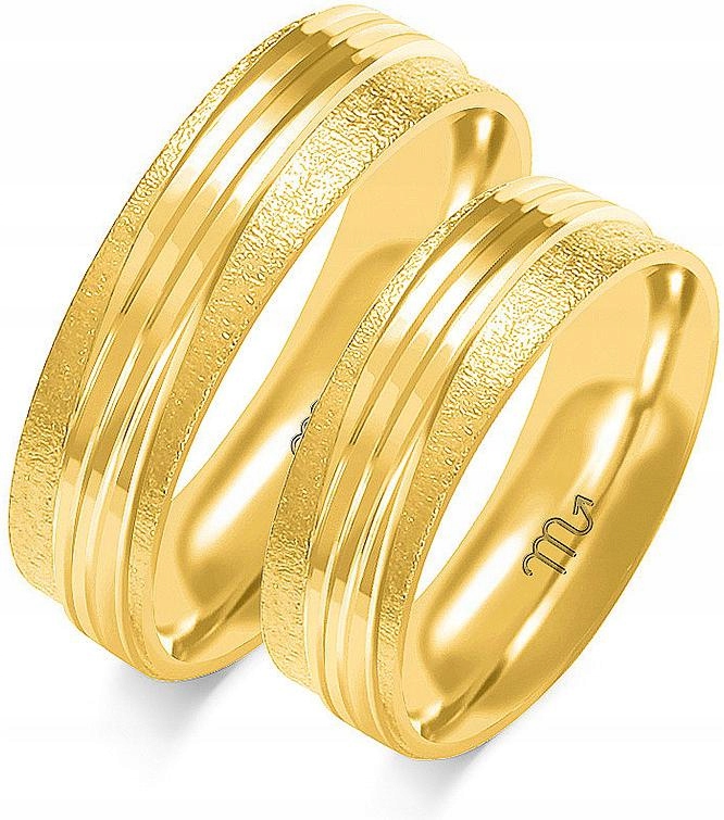 Svatební zlaté snubní prsteny s briliantem, rok 585, 14 15 16, jedinečná zlatá kolekce