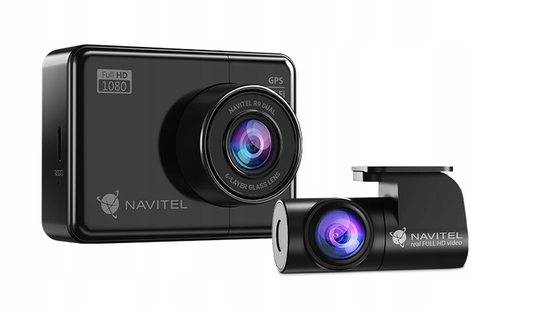 Wideorejestrator NAVITEL R9 Dual GPS + KARTA 64GB