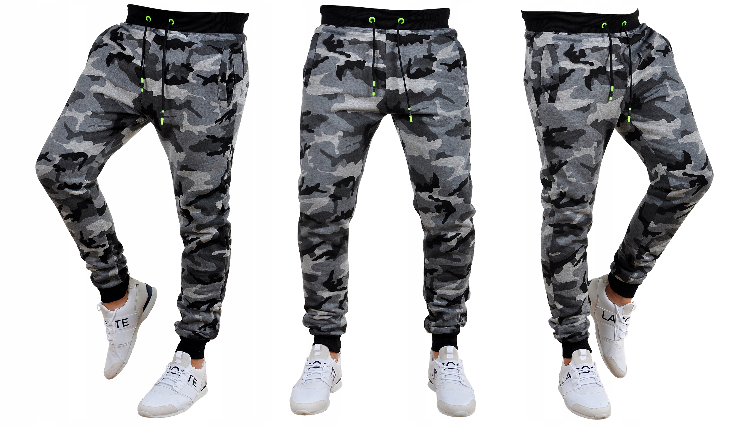 KZ15 r. 4XL MĘSKIE SPODNIE DRESOWE JOGGERY GŁADKIE Kolor szary