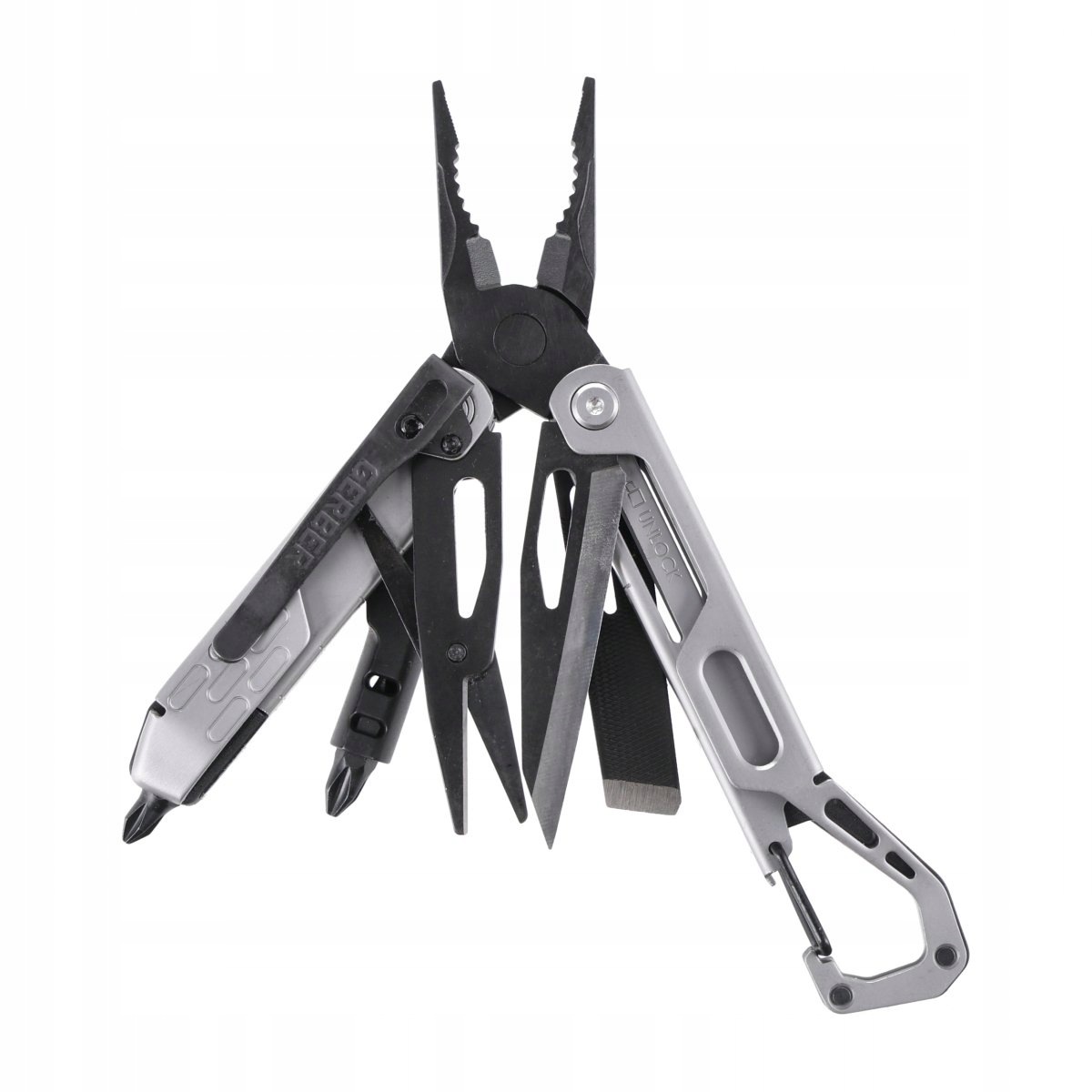 Multitool Gerber 10-v-1 s motýlkovým otevíráním a kleštěmi Stakeout Driv