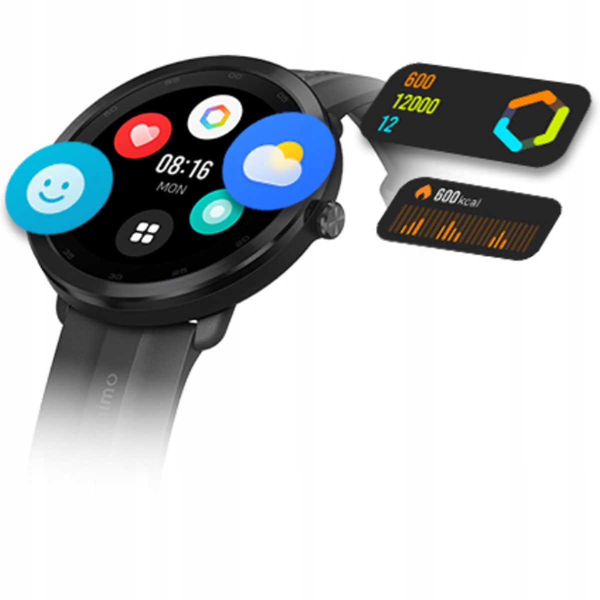 SMARTWATCH Zegarek SMART TĘTNO SpO2 Lekki Damski na prezent Materiał koperty inny metal