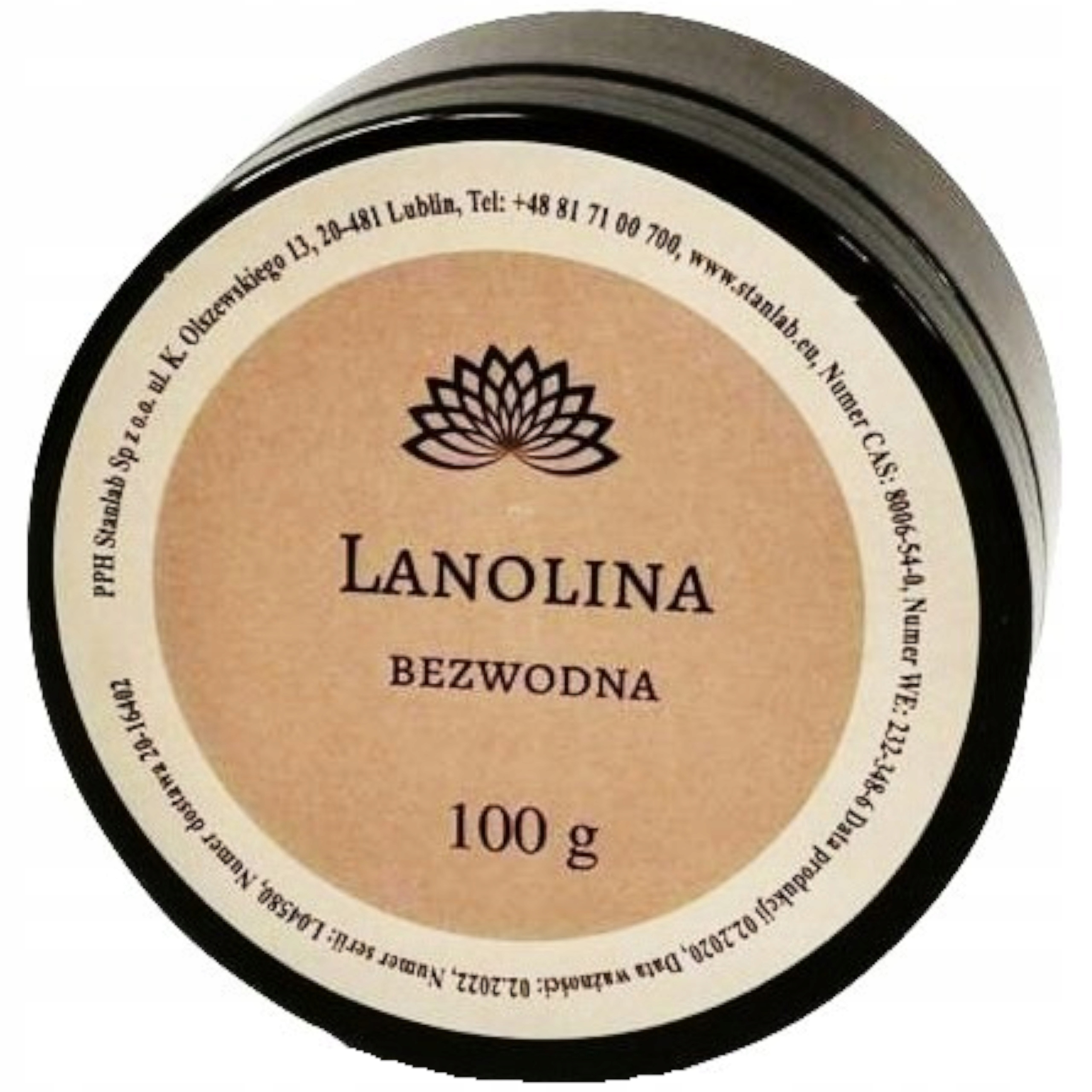 

Lanolina Bezwodna 100g Stanlab Farmaceutyczna