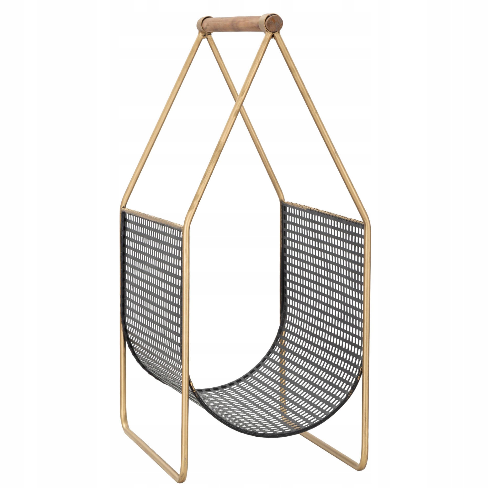 Kovový Stojan Na Noviny A Časopisy, Zlatý Štýlový Stojan