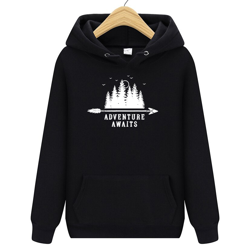 

Bluza z kapturem Czarna Rozm XL wzór Nordic 05