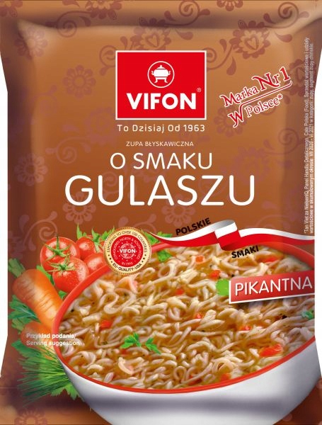 Zupa błyskawiczna VIFON GULASZ gulasz 65g x 24 szt EAN (GTIN) 5901882313460