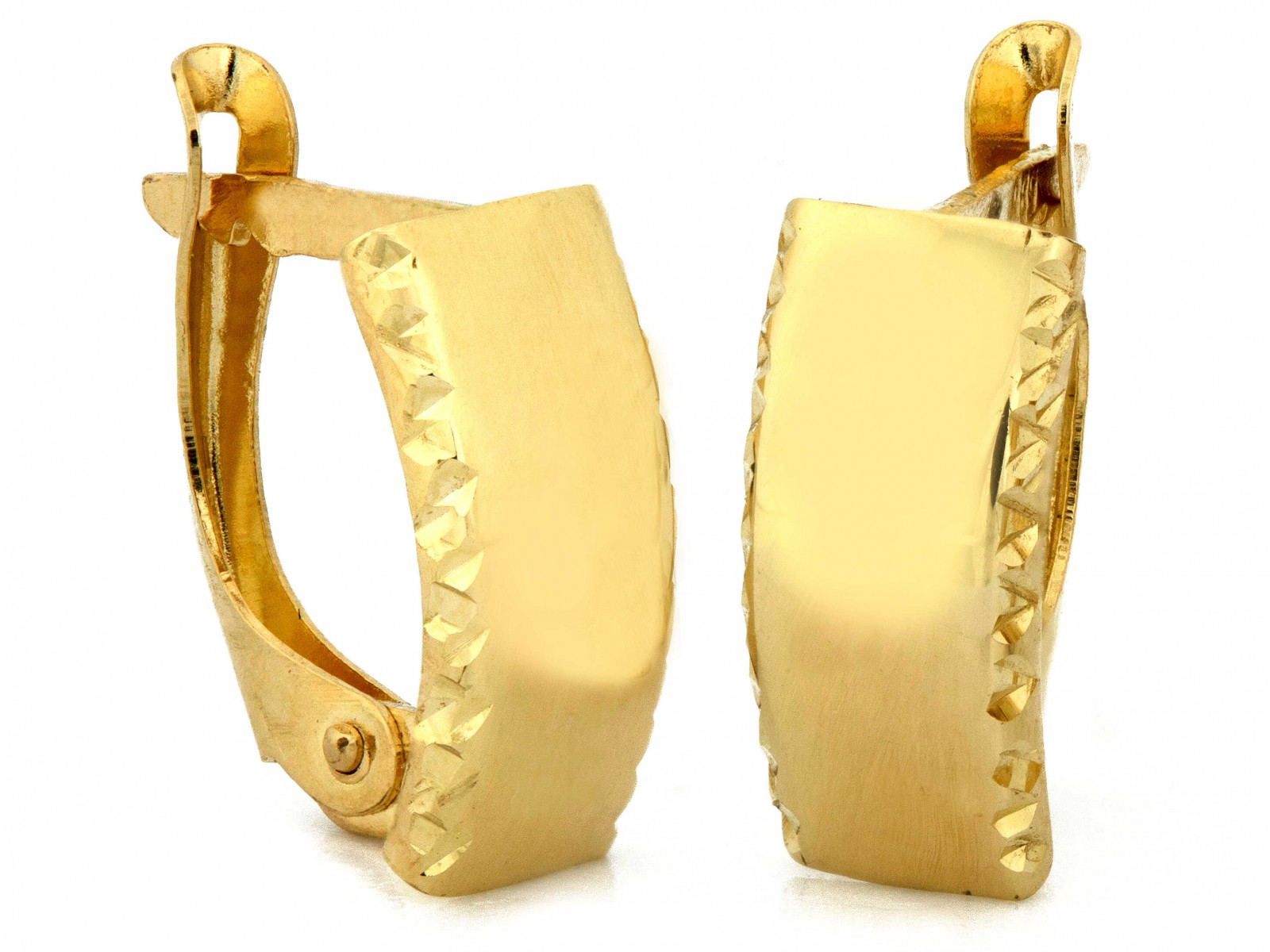 Náušnice pro ženu ze zlata 585 s anglickým zapínáním jsou ideální jako dárek