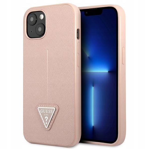 Guess GUHCP13SPSATLP iPhone 13 mini 5,4" różowy/pink hardcase Saffiano